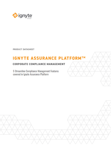 Ignyte Compliance Management Data Sheet